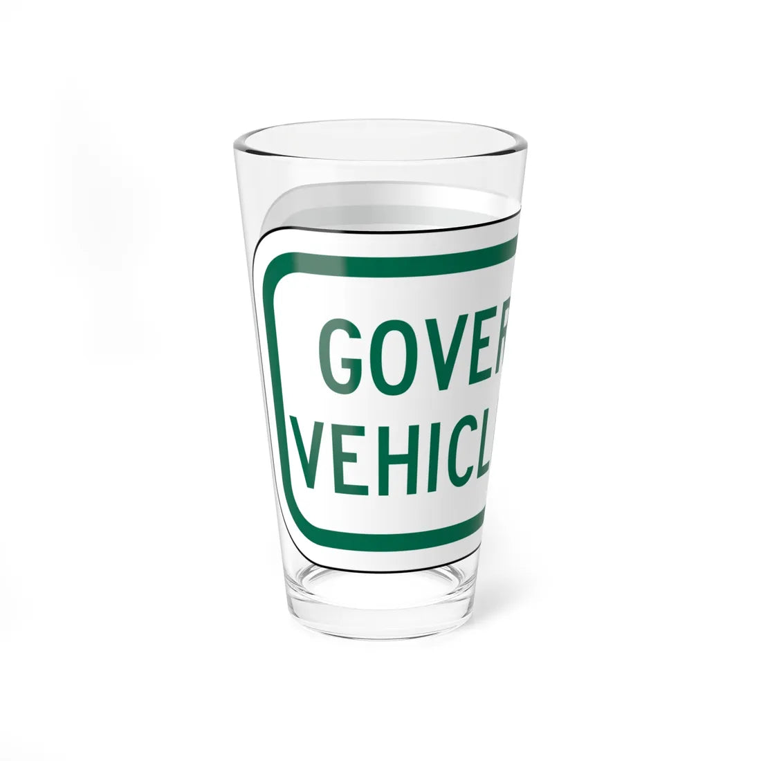 PBOT Road sign P1540 (Oregon) (Road Sign) Pint Glass 16oz - Go Mug Yourself
