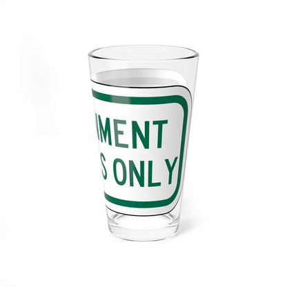 PBOT Road sign P1540 (Oregon) (Road Sign) Pint Glass 16oz - Go Mug Yourself