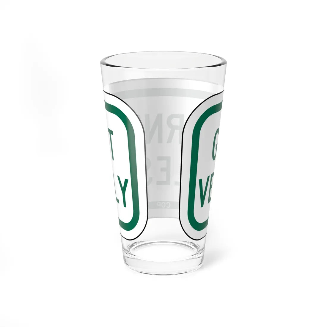PBOT Road sign P1540 (Oregon) (Road Sign) Pint Glass 16oz - Go Mug Yourself