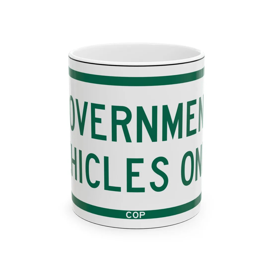 PBOT Road sign P1540 (Oregon) (Road Sign) White Coffee Mug 11oz - Go Mug Yourself