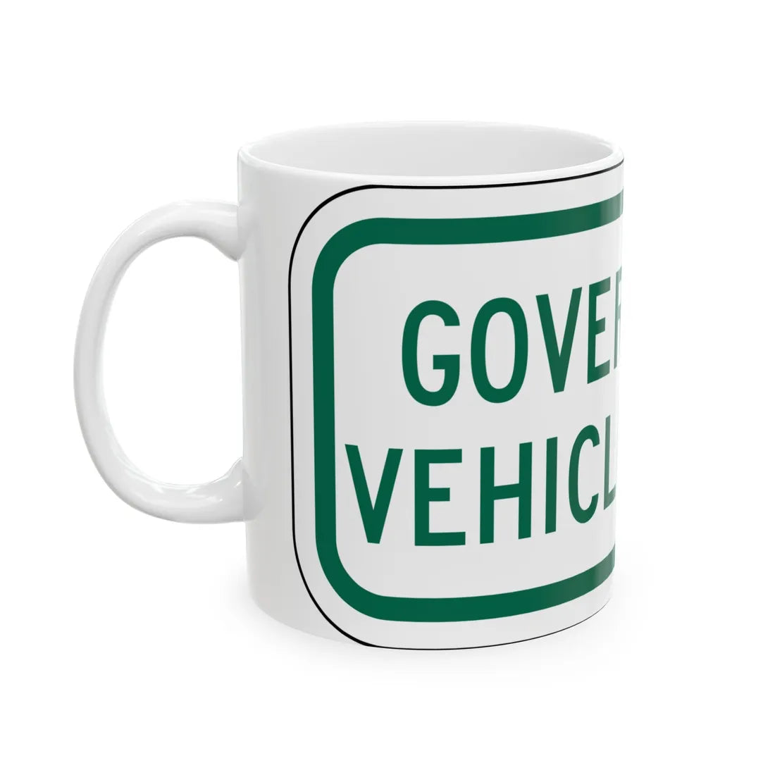 PBOT Road sign P1540 (Oregon) (Road Sign) White Coffee Mug - Go Mug Yourself