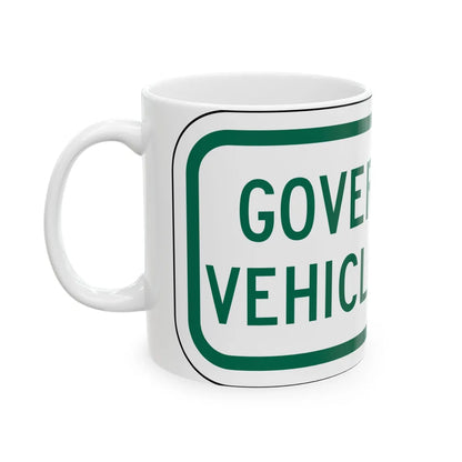PBOT Road sign P1540 (Oregon) (Road Sign) White Coffee Mug - Go Mug Yourself