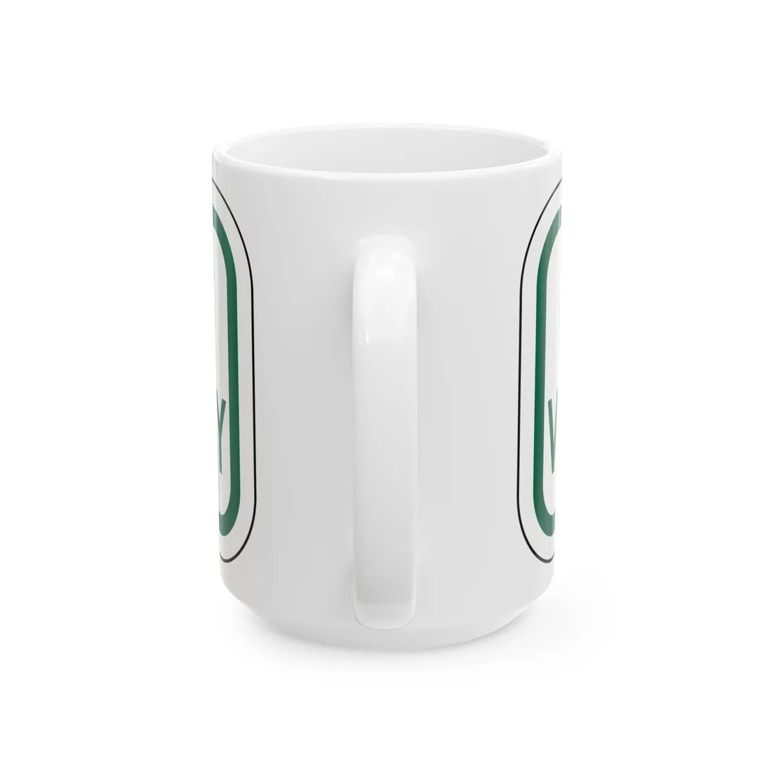 PBOT Road sign P1540 (Oregon) (Road Sign) White Coffee Mug - Go Mug Yourself