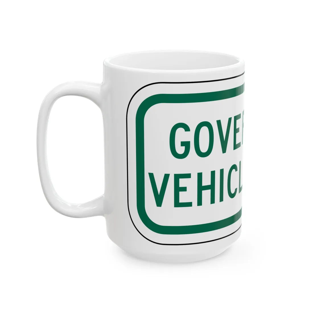 PBOT Road sign P1540 (Oregon) (Road Sign) White Coffee Mug - Go Mug Yourself