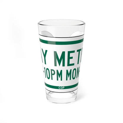 PBOT Road sign P1590 (Oregon) (Road Sign) Pint Glass 16oz 16oz - Go Mug Yourself