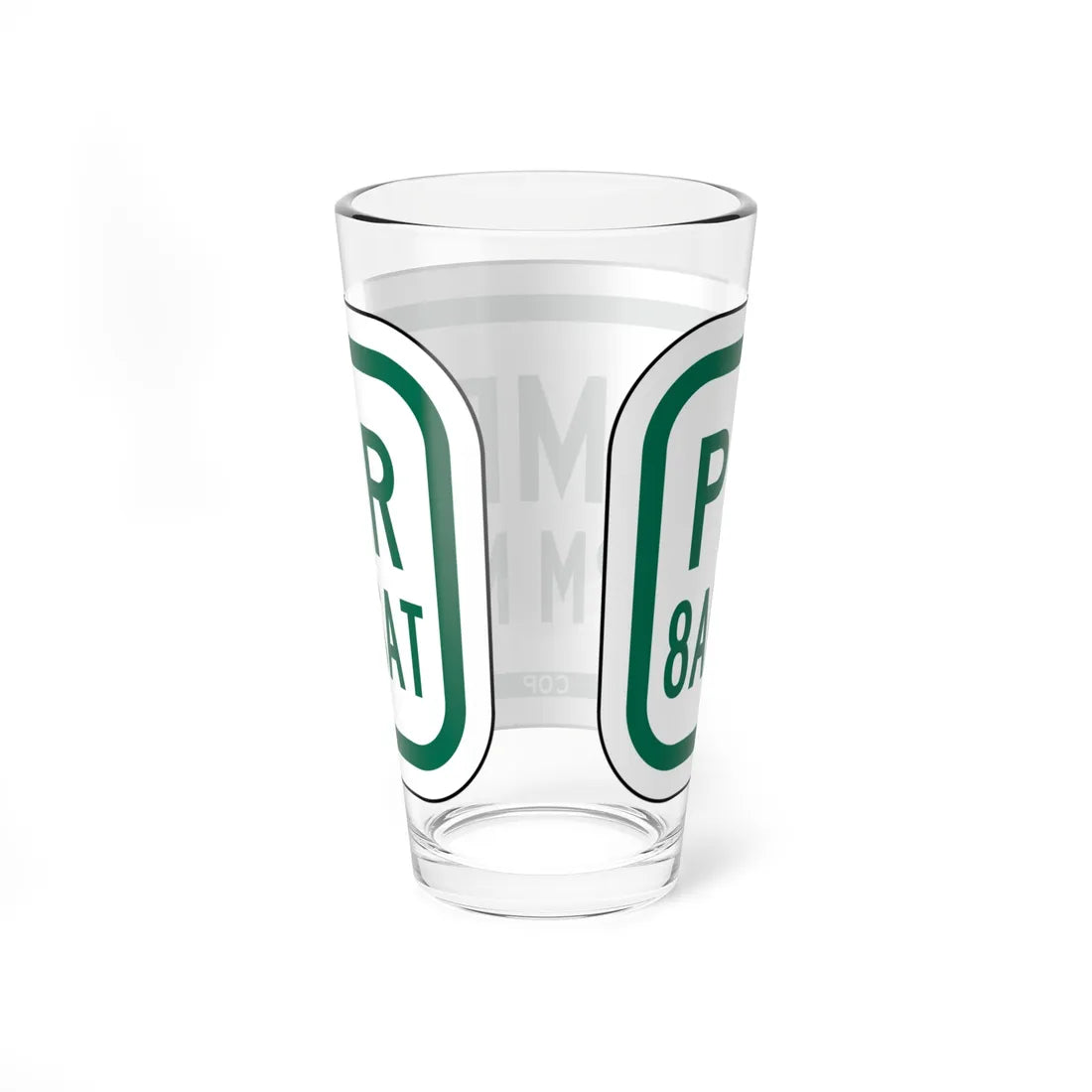 PBOT Road sign P1590 (Oregon) (Road Sign) Pint Glass 16oz - Go Mug Yourself