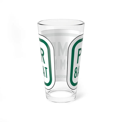 PBOT Road sign P1590 (Oregon) (Road Sign) Pint Glass 16oz - Go Mug Yourself