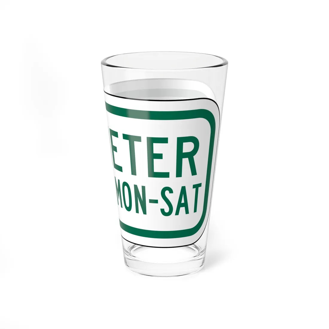 PBOT Road sign P1590 (Oregon) (Road Sign) Pint Glass 16oz - Go Mug Yourself
