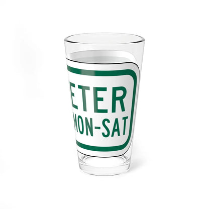 PBOT Road sign P1590 (Oregon) (Road Sign) Pint Glass 16oz - Go Mug Yourself