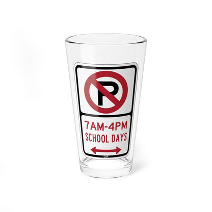 PBOT Road sign P1600D (Oregon) (Road Sign) Pint Glass 16oz 16oz - Go Mug Yourself