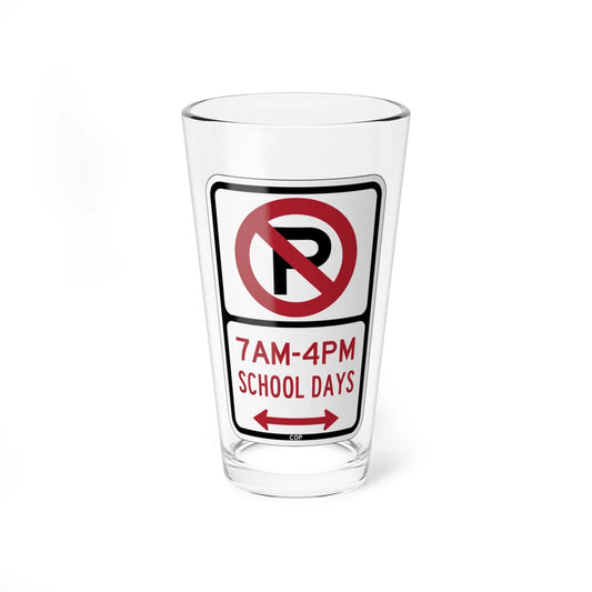 PBOT Road sign P1600D (Oregon) (Road Sign) Pint Glass 16oz 16oz - Go Mug Yourself