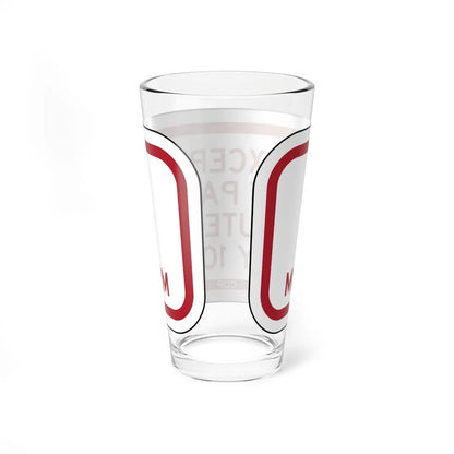 PBOT Road sign P1736 (Oregon) (Road Sign) Pint Glass 16oz - Go Mug Yourself