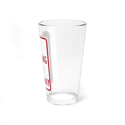 PBOT Road sign P1800 (Oregon) (Road Sign) Pint Glass 16oz - Go Mug Yourself