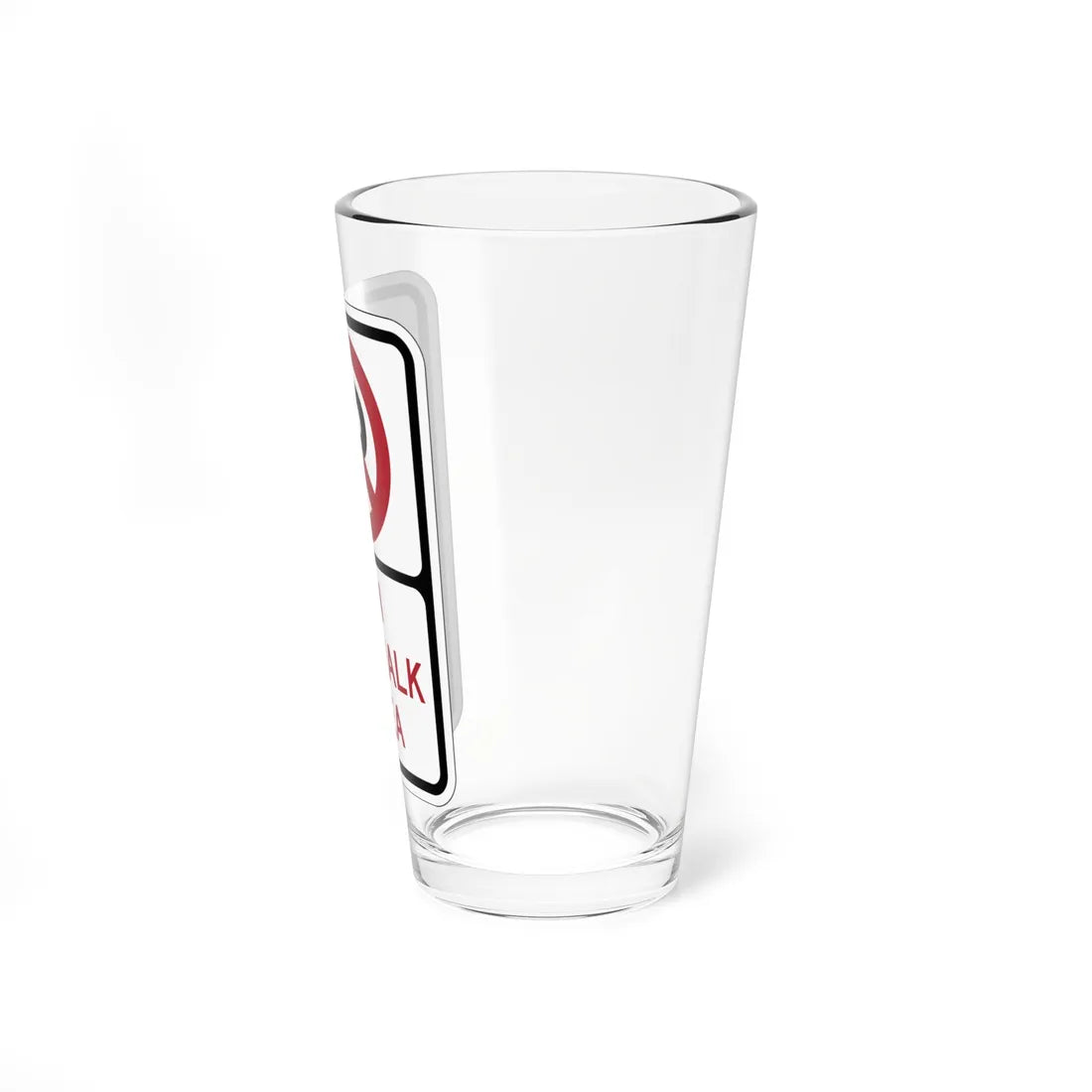 PBOT Road sign P1820 (Oregon) (Road Sign) Pint Glass 16oz - Go Mug Yourself