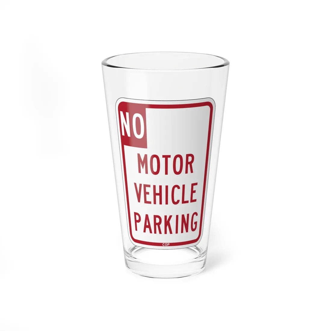 PBOT Road sign P1850 (Oregon) (Road Sign) Pint Glass 16oz 16oz - Go Mug Yourself