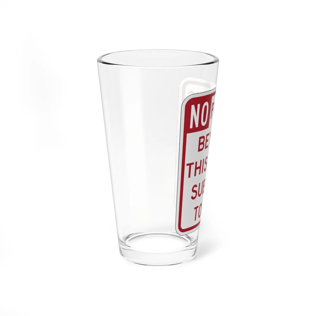PBOT Road sign P1880 (Oregon) (Road Sign) Pint Glass 16oz - Go Mug Yourself