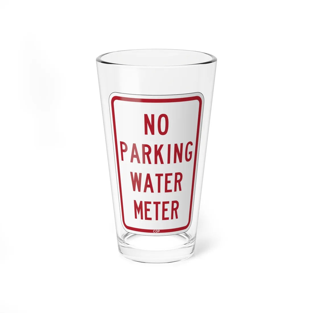 PBOT Road sign P1900 (Oregon) (Road Sign) Pint Glass 16oz 16oz - Go Mug Yourself