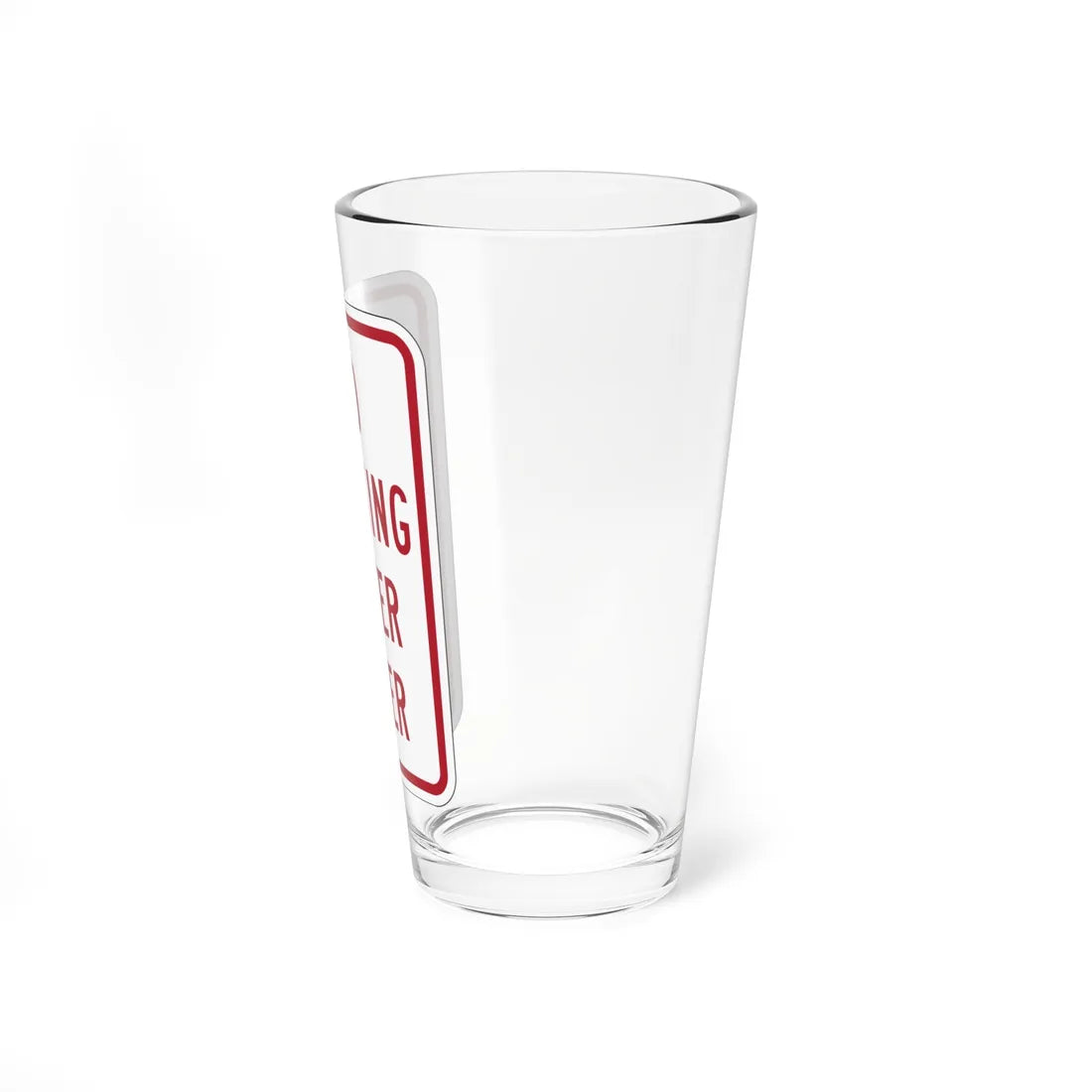 PBOT Road sign P1900 (Oregon) (Road Sign) Pint Glass 16oz - Go Mug Yourself
