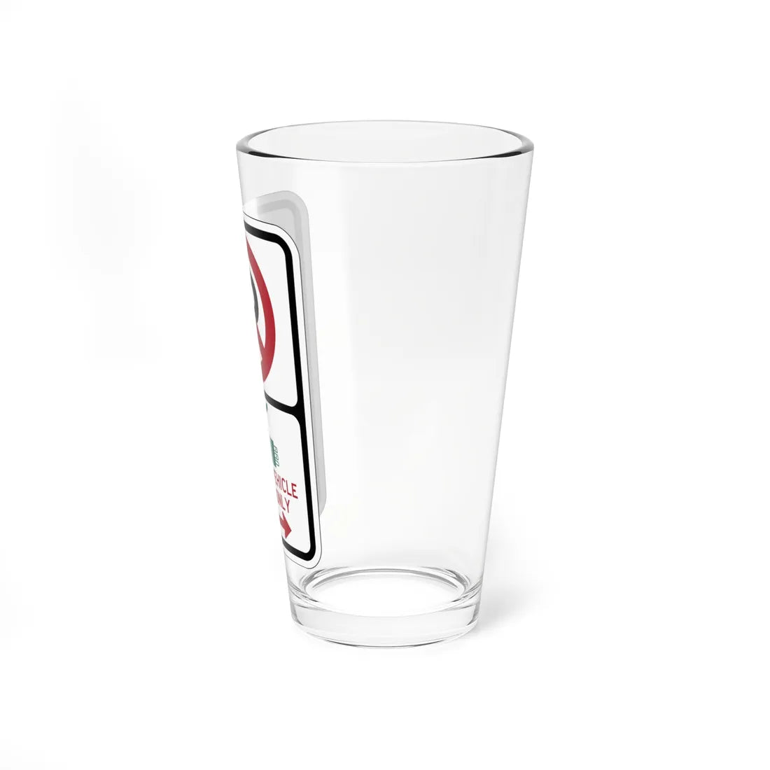 PBOT Road sign P1910D (Oregon) (Road Sign) Pint Glass 16oz - Go Mug Yourself