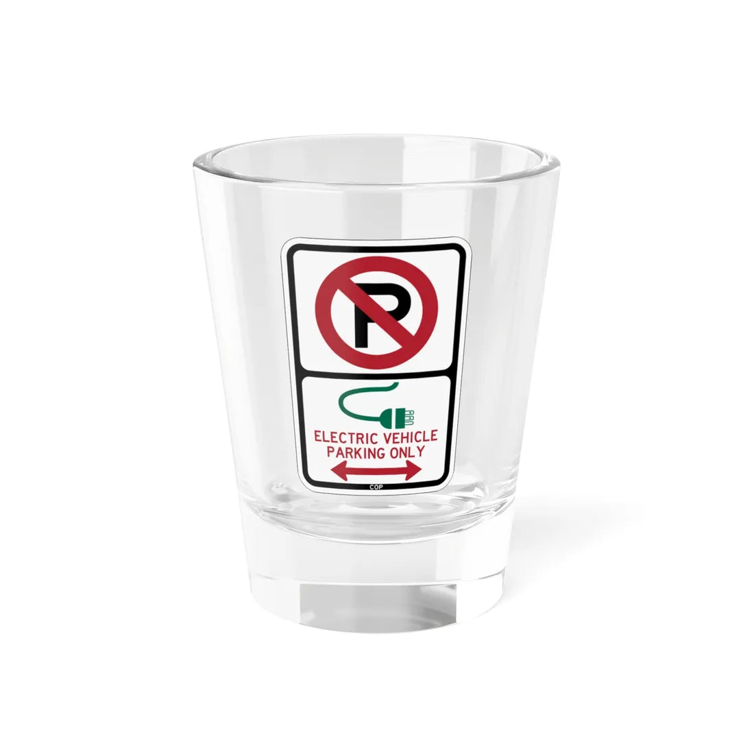 PBOT Road sign P1910D (Oregon) (Road Sign) Shot Glass 1.5oz 1.5oz - Go Mug Yourself