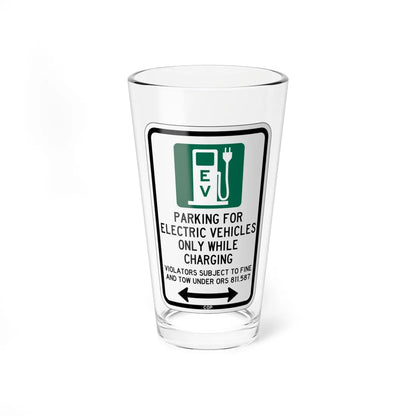 PBOT Road sign P1911D (Oregon) (Road Sign) Pint Glass 16oz 16oz - Go Mug Yourself