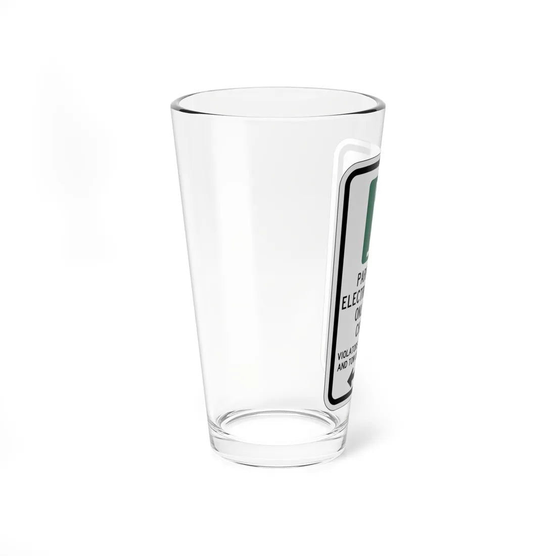 PBOT Road sign P1911L (Oregon) (Road Sign) Pint Glass 16oz - Go Mug Yourself