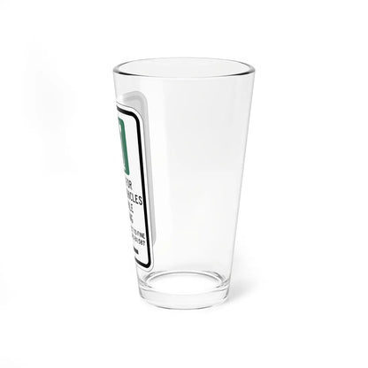 PBOT Road sign P1911L (Oregon) (Road Sign) Pint Glass 16oz - Go Mug Yourself