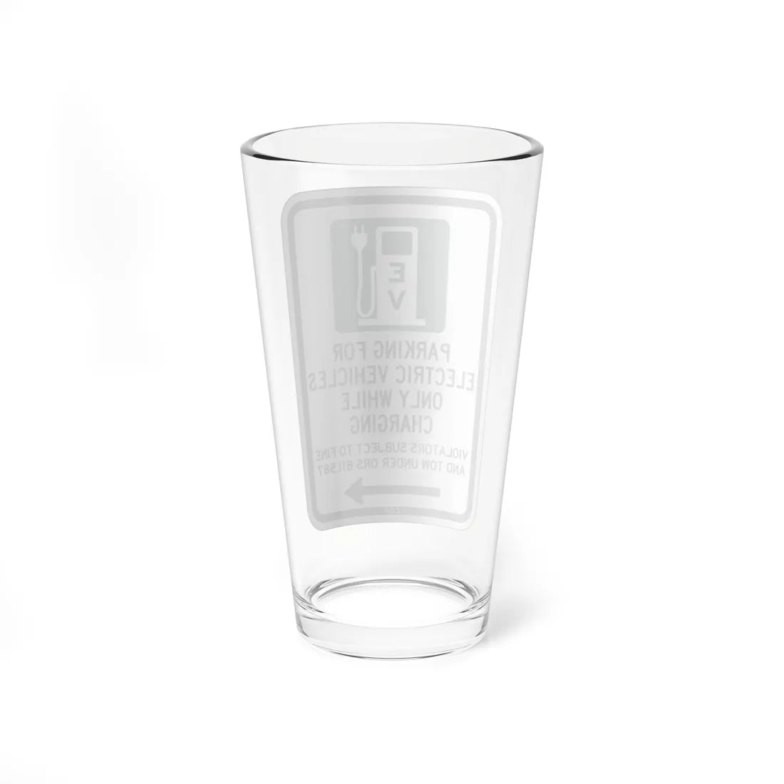 PBOT Road sign P1911R (Oregon) (Road Sign) Pint Glass 16oz - Go Mug Yourself