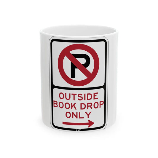 PBOT Road sign P1920R (Oregon) (Road Sign) White Coffee Mug 11oz - Go Mug Yourself