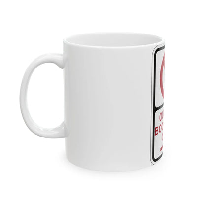 PBOT Road sign P1920R (Oregon) (Road Sign) White Coffee Mug - Go Mug Yourself