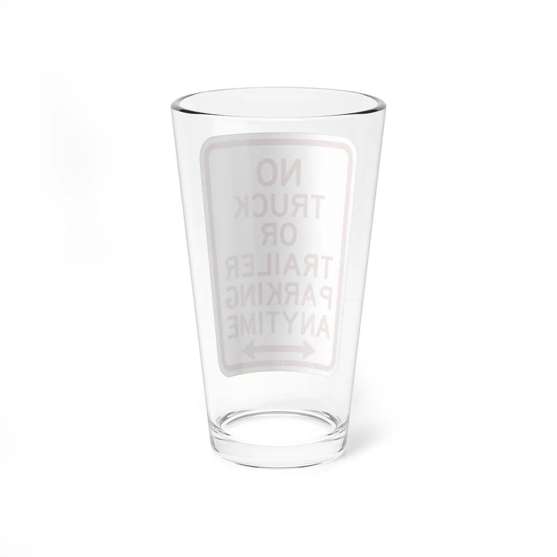 PBOT Road sign P1950D (Oregon) (Road Sign) Pint Glass 16oz - Go Mug Yourself