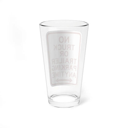 PBOT Road sign P1950D (Oregon) (Road Sign) Pint Glass 16oz - Go Mug Yourself