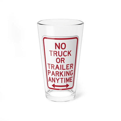 PBOT Road sign P1950D (Oregon) (Road Sign) Pint Glass 16oz - Go Mug Yourself