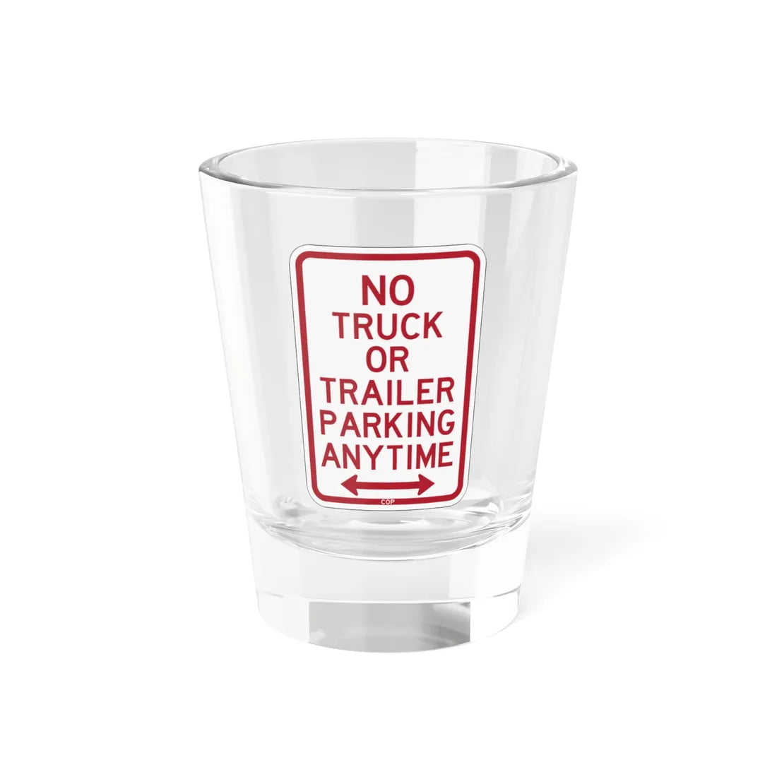 PBOT Road sign P1950D (Oregon) (Road Sign) Shot Glass 1.5oz 1.5oz - Go Mug Yourself