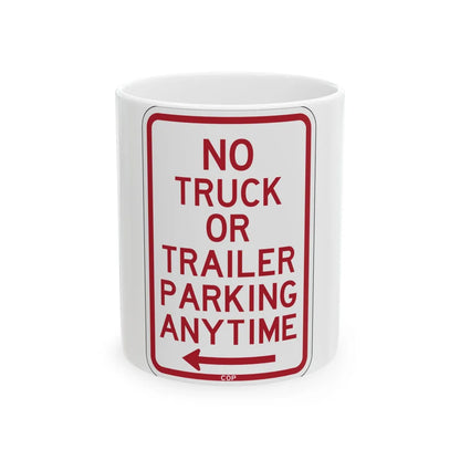 PBOT Road sign P1950L (Oregon) (Road Sign) White Coffee Mug 11oz - Go Mug Yourself