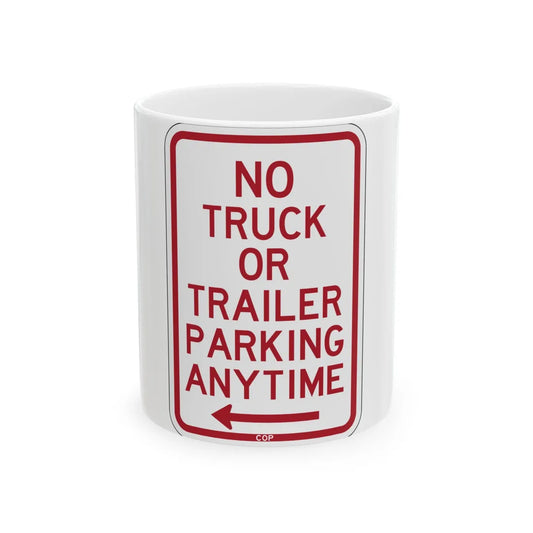 PBOT Road sign P1950L (Oregon) (Road Sign) White Coffee Mug 11oz - Go Mug Yourself
