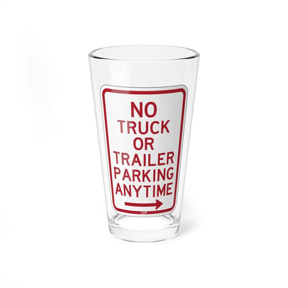 PBOT Road sign P1950R (Oregon) (Road Sign) Pint Glass 16oz 16oz - Go Mug Yourself