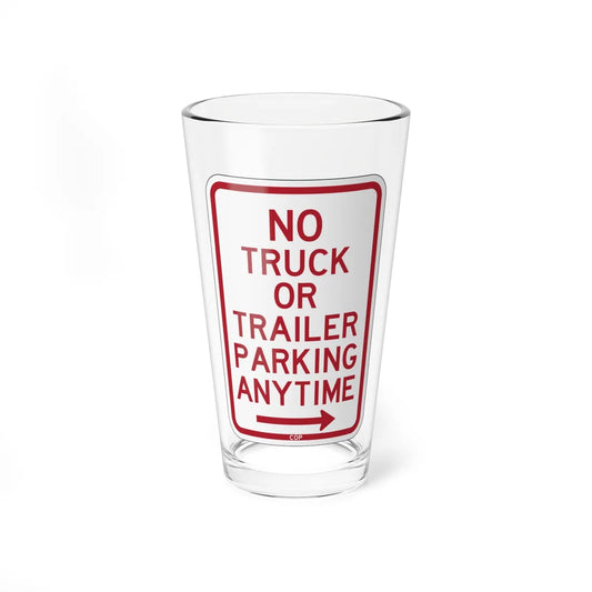 PBOT Road sign P1950R (Oregon) (Road Sign) Pint Glass 16oz 16oz - Go Mug Yourself