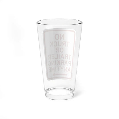 PBOT Road sign P1950R (Oregon) (Road Sign) Pint Glass 16oz - Go Mug Yourself