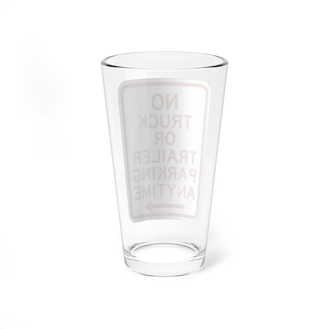 PBOT Road sign P1950R (Oregon) (Road Sign) Pint Glass 16oz - Go Mug Yourself