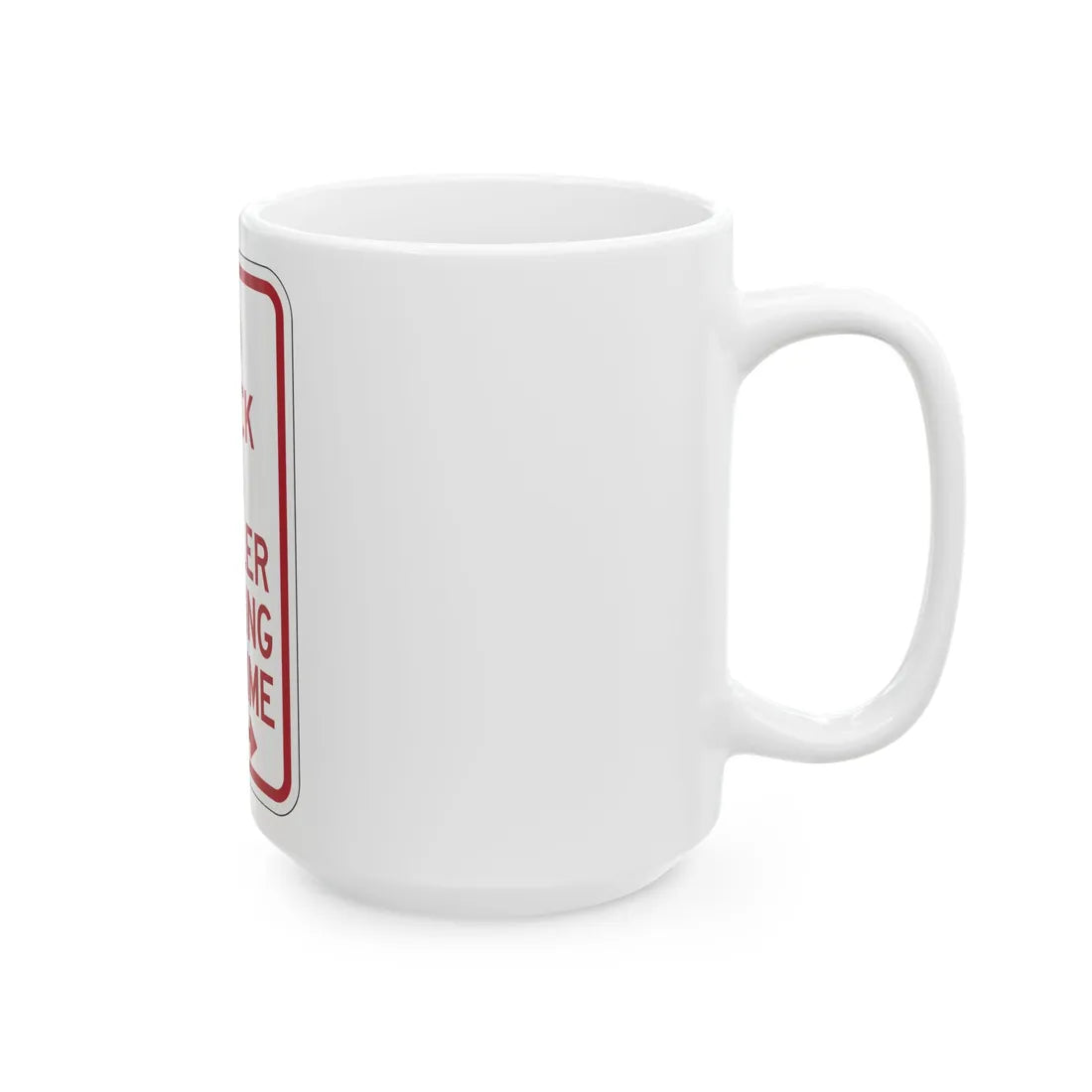 PBOT Road sign P1950R (Oregon) (Road Sign) White Coffee Mug - Go Mug Yourself