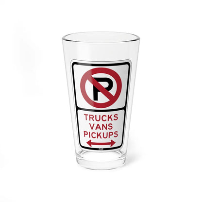 PBOT Road sign P1955D (Oregon) (Road Sign) Pint Glass 16oz 16oz - Go Mug Yourself
