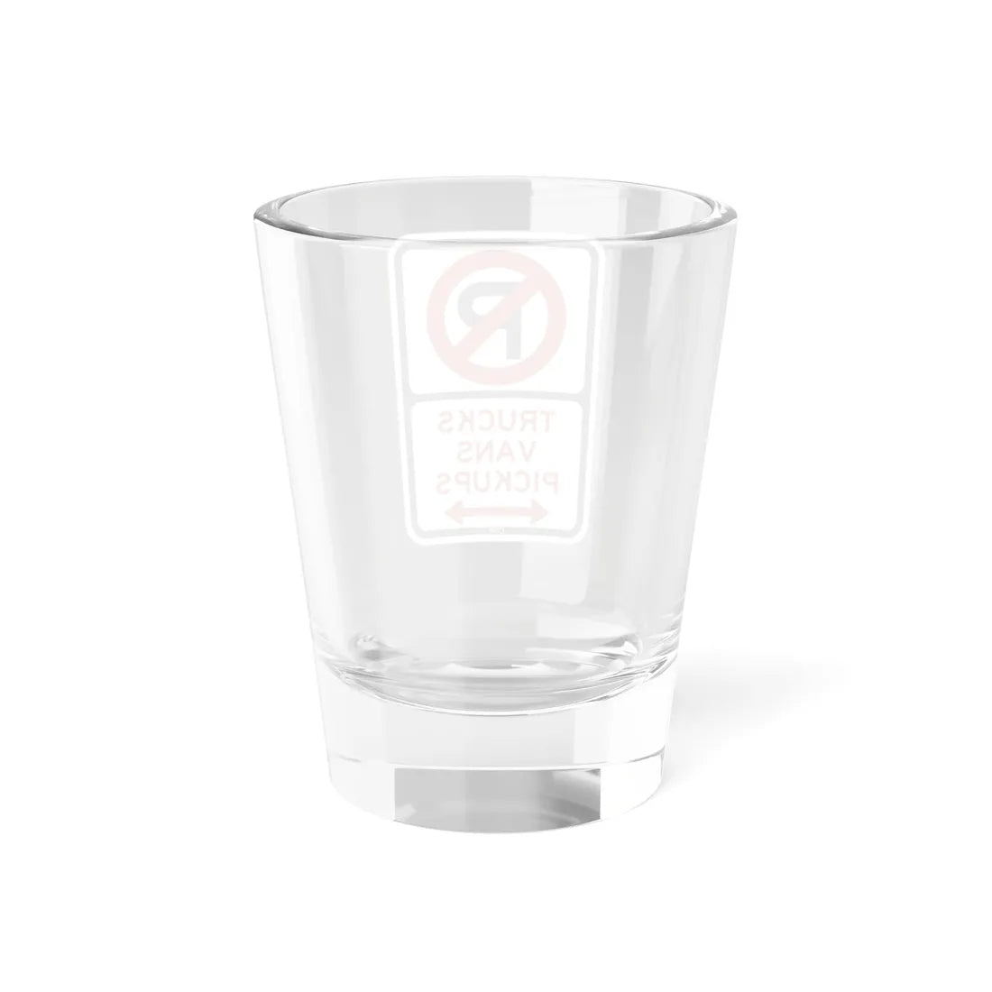 PBOT Road sign P1955D (Oregon) (Road Sign) Shot Glass 1.5oz - Go Mug Yourself