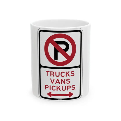 PBOT Road sign P1955D (Oregon) (Road Sign) White Coffee Mug 11oz - Go Mug Yourself