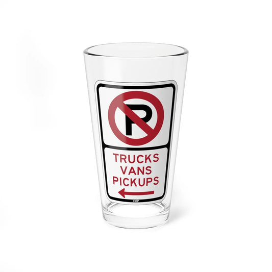 PBOT Road sign P1955L (Oregon) (Road Sign) Pint Glass 16oz 16oz - Go Mug Yourself
