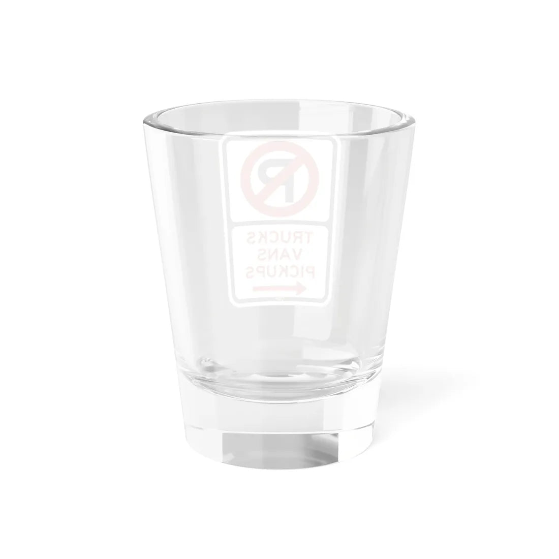 PBOT Road sign P1955L (Oregon) (Road Sign) Shot Glass 1.5oz - Go Mug Yourself