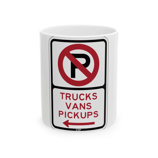 PBOT Road sign P1955L (Oregon) (Road Sign) White Coffee Mug 11oz - Go Mug Yourself
