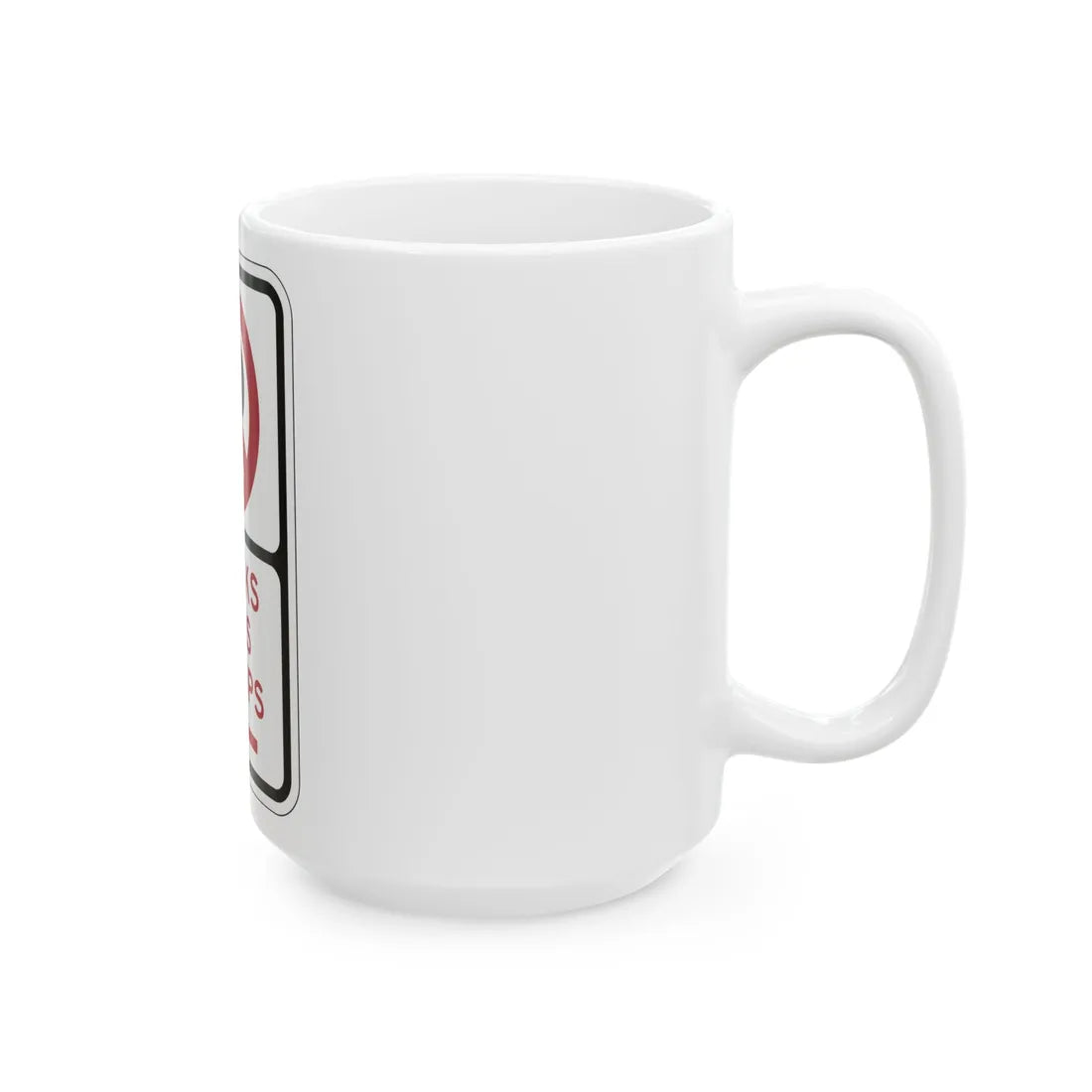 PBOT Road sign P1955L (Oregon) (Road Sign) White Coffee Mug - Go Mug Yourself