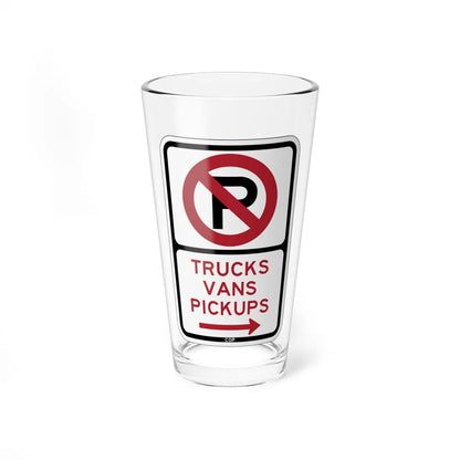 PBOT Road sign P1955R (Oregon) (Road Sign) Pint Glass 16oz 16oz - Go Mug Yourself
