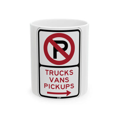 PBOT Road sign P1955R (Oregon) (Road Sign) White Coffee Mug 11oz - Go Mug Yourself